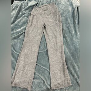 Grey flare yoga pants or flare leggings